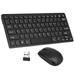 Ultra Thin Wireless Keyboard Combo with USB Receiver Adapter for Desktop Notebook Laptop