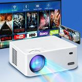 1080P S1 Pro Projector with 5G Bluetooth WiFi and Two-Way Bluetooth Full HD Movie Projector for Outdoor Movies 220 Display Projector 4k Home Theater Compatible with Smartphone XBox Fire Stick HDMI