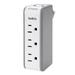 Belkin Wall Mount Surge Protector - 3 AC Multi Outlets & 2 USB Ports - Flat Rotating Plug Splitter - Wall Outlet Extender for Home Office Travel Computer Desktop & Phone Charger - 918 Joules