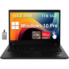 Lenovo ThinkPad T14 Gen 2 Business Laptop 14 FHD Display AMD Ryzen 7 Pro 5850U 16GB RAM 512GB PCIe SSD AMD Radeon Graphics 720P HD Webcam Wi-Fi 6 Win 10 Pro Black 32GB Hotface USB Card