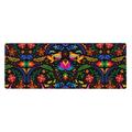 Adobk Mexican Flower Traditional1 Large Gaming Mouse Pad Mouse Pad Gaming 31.5 X 11.8 In Mouse Mat Desk Pad Large Desk Mat Extended Keyboard Mousepad With Non-Slip Base