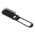 Zlezpi Hair Brush Portable Folding Hair Brush with Mirror Hair Compact Anti-Static Hair Comb