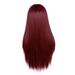 Uytogofe Mechanism Straight Fashion Lady Hair Wine Red Rose Wig Net Long Wig Human Hair Wig Lace Front Wigs Human Hair Human Hair Lace Front Wigs Wig Cap Glueless Wig Wigs for White Women