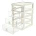 Drawer Storage Box Rack Shelf Organizer Desk Office Organizers Accessories White Plastic