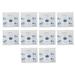 10pcs Disposable Cardiopulmonary Resuscitation Barrier Face Shield with One Way Valve for Training