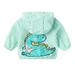 Toddler Boys Girls Jacket Child Kids Baby Cute Cartoon Print Letter Long Sleeve Hooded Coats Outwear Outfits Clothing Size 3-4T