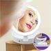 NEW Lighted Makeup Mirror Double Sided 10X Magnifying Mirror Vanity Mirror with Lights AngleAdjustability Folding Compact Mirror LED Mirror for Travel