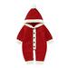 Quealent Boys Sweater Male Big Kid Boys Dress Sweater Christmas Jumpsuit Girls Baby Outfits Romper Cotton Xmas Knitted Sweater Boys 18 (Red 3-6 Months)