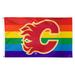WinCraft Calgary Flames 3' x 5' Single-Sided Deluxe Team Pride Flag