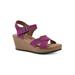 Women's Prezo Sandal by White Mountain in Purple Rain Suede (Size 9 1/2 M)