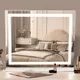 Living And Home Rectangle Hollywood Lighted Led Vanity Makeup Mirror Dressing Table Mirror Touch Control Dimmable 50X42 Cm