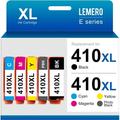 LEMERO 410XL Remanufactured Ink Cartridge Replacement for Epson 410XL 410 XL T410XL for Expression XP-7100 XP-640
