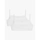 John Lewis Kids' Lace Crop Tops, Pack of 2, White