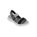 Women's Summer Strap Sandal by LAMO in Charcoal Black (Size 7 M)