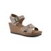 Women's Prezo Sandal by White Mountain in Wood Suede (Size 6 M)