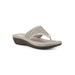 Women's Camila Slip On Sandal by Cliffs in White Nubuck (Size 8 M)