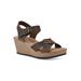 Women's Prezo Sandal by White Mountain in Brown Leather (Size 8 1/2 M)