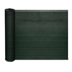 KARAT Zaunblende "Marius" - Schattiergewebe 150g/m² mit Befestigungszubehör - Sonnenschutz Sichtschutz Windschutz / 1 x 10 m - Grün Image