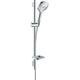 Brausegarnitur HANSGROHE "Raindance Select E" Brausegarnituren silberfarben (chrom) Duschbrausen