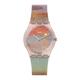Swatch Turner's Scarlet Sunset Pink Dial Silicone Strap Unisex Watch SO28Z700C
