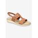 Women's Caddo Slingback by Easy Street in Tan Snake (Size 8 M)