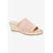 Women's Jubilee Sandal by Easy Street in Blush Woven (Size 8 1/2 M)