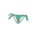 Betsey Johnson Swimsuit Bottoms: Green Swimwear - Women's Size Medium