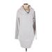 Lululemon Athletica Casual Dress - Sweater Dress Cowl Neck Long sleeves: Gray Marled Dresses - New - Women's Size X-Small