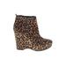 BCBGeneration Ankle Boots: Brown Leopard Print Shoes - Women's Size 7 - Almond Toe