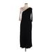 Calvin Klein Casual Dress - Midi Open Neckline 3/4 sleeves: Black Solid Dresses - Women's Size 14