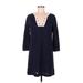 Tibi Casual Dress - Sweater Dress: Blue Dresses - Women's Size Medium