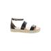 Splendid Sandals: Espadrille Platform Summer Black Solid Shoes - Women's Size 8 - Open Toe