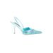 Laundry by Shelli Segal Heels: Pumps Stiletto Cocktail Blue Shoes - Women's Size 9 - Pointed Toe