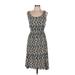 Calvin Klein Casual Dress - A-Line Scoop Neck Sleeveless: Teal Dresses - Women's Size 6