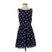 City Studio Cocktail Dress - A-Line: Blue Dresses - Women's Size Small