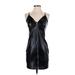 Haute Monde Casual Dress - Slip dress: Black Dresses - Women's Size Small