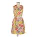 Frock! by Tracy Reese Casual Dress - A-Line V Neck Sleeveless: Yellow Floral Dresses - Women's Size 2