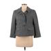 Ann Taylor LOFT Jacket: Gray Tweed Jackets & Outerwear - Women's Size 8