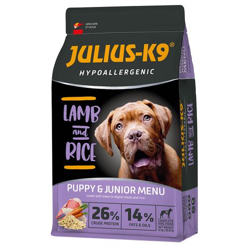 12kg JULIUS K-9 High Premium Puppy & Junior Hypoallergenic Lamm Hundefutter trocken