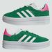 Adidas Shoes | Euc Adidas Gazelle Bold Platform 7.5 | Color: Green/Pink | Size: 7.5