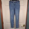 Free People Jeans | Free People Jeans Womens Size 27 Blue Light Wash Denim Skinny Stretch Jegging | Color: Blue | Size: 27