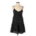 Urban Outfitters Casual Dress - A-Line V-Neck Sleeveless: Black Print Dresses - Women's Size X-Small