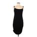 BP. Casual Dress - Bodycon Scoop Neck Sleeveless: Black Print Dresses - Women's Size Large