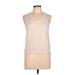 Banana Republic Factory Store Tank Top Tan Solid Scoop Neck Tops - Women's Size Large