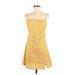 Princess Polly Casual Dress - Mini: Yellow Dresses - Women's Size 4