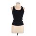 Champion Active Tank Top: Black Solid Activewear - Women's Size Large