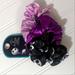 Disney Accessories | Nightmare Before Christmas Scrunchie Set Of 3pack New Hair Tie | Color: Purple/Silver | Size: Os