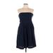 Gap Casual Dress - Mini Open Neckline Sleeveless: Blue Dresses - Women's Size 10