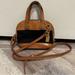 Dooney & Bourke Bags | Dooney & Bourke Vintage Leather Crossbody Bag Logo Keychain Top Handle | Color: Black/Tan | Size: Os