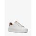 Michael Kors Shoes | Michael Kors Outlet Poppy Logo Trim Sneaker 6.5 Lt Cream New | Color: Cream | Size: 6.5